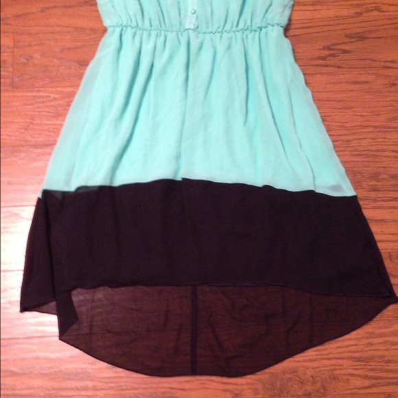 🚫SOLD IN BUNDLE🚫NWT Mint & Navy Hi-Lo Dress!! 16 - Picture 3 of 3