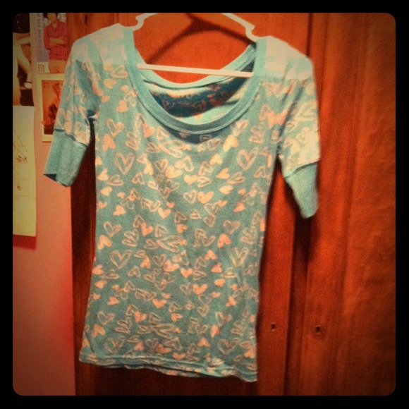 Half sleeve blue top