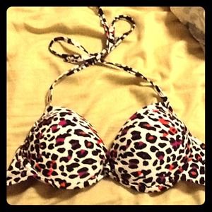 Cheetah Push-up Bikini Top