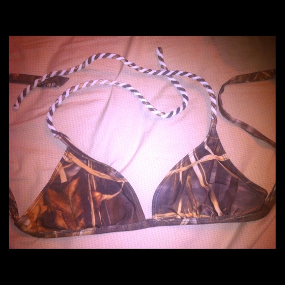Camo bikini top