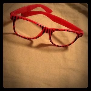 Hot Pink Zebra Glasses