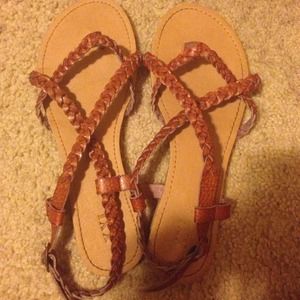 Super cute braided sandals