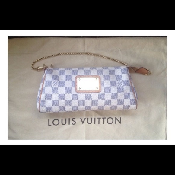 💜💜SOLD💜💜 LOUIS VUITTON DAMIER AZUR EVA CLUTCH!