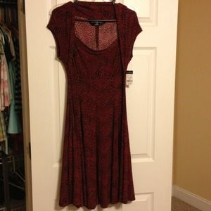 Red spotted dress