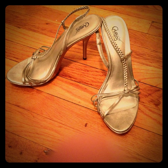Carlos Santana silver heels