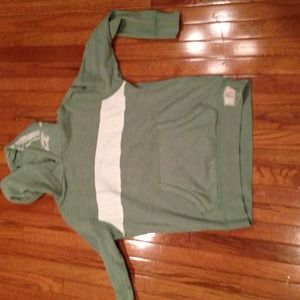 Mens Green American Eagle Hoodie