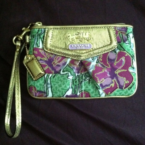 TRADED -- Coach Flower Wristlet & Brown Wristlet