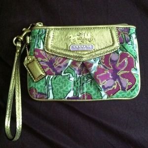 TRADED -- Coach Flower Wristlet & Brown Wristlet