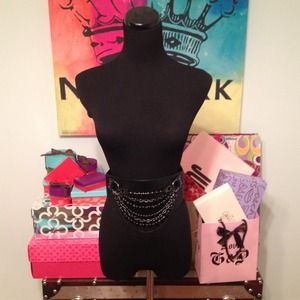 Bebe Chained Corset Belt NWOT (Size M/L)