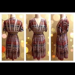 Plus Size Aztec Dress