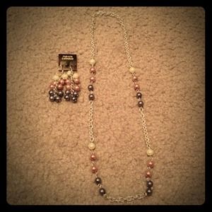 Custom handmade earring & necklace set
