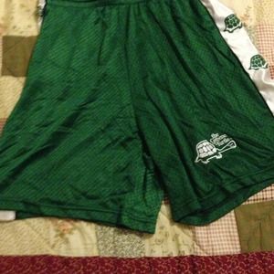 Unisex Green Turtle Lacrosse Shorts