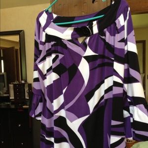 Great plus size purple top