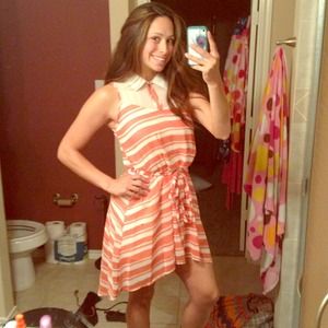 High-low collared dress