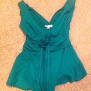 GAVE TO GOODWILL. Adorable Green vneck top.