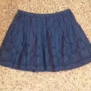 GIRLS JUNIORS SMALL SKIRT NAVY BLUE AEROPOSTALE
