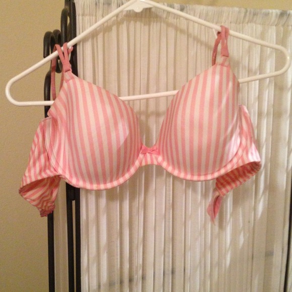 RESERVED Victoria's Secret Pink/White striped bra