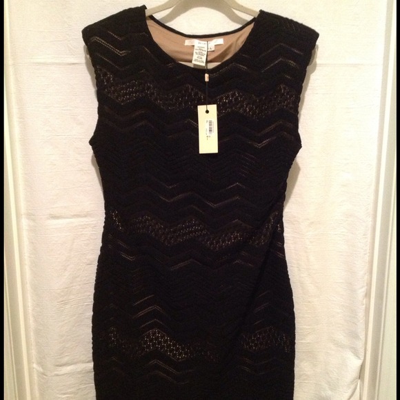 100% Polyester Black Cocktail Dress