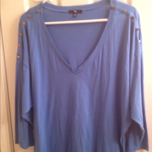 🚫Sold🚫3/4 sleeve light blue top