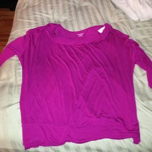 Pink cowl neck shirt