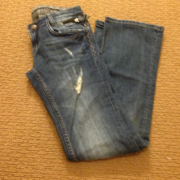 Express ReRock denim boot cut jeans - Picture 1 of 2