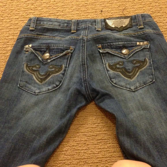 Express ReRock denim boot cut jeans - Picture 2 of 2