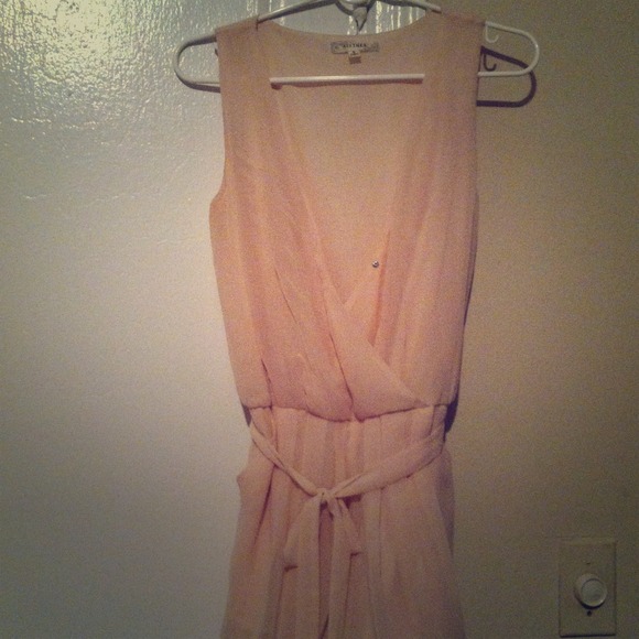 Sheer Baby Pink romper by Alythea