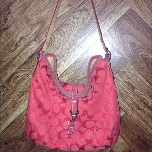 Pink Salmon Colored Coach Bag