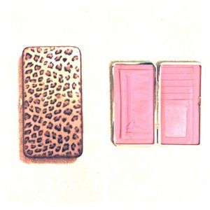 Leopard Print Clutch Wallet
