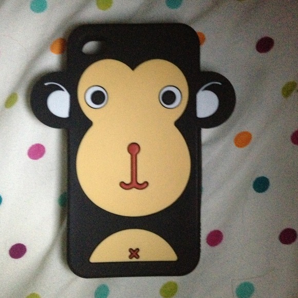 iPhone 4S rubber monkey case