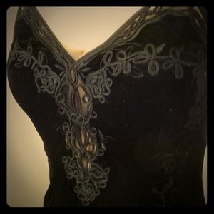 Sexy black Velvet Camisole