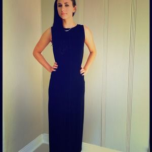 SOLD AT OUTSIDE SALE DKNY Long Fitted Knit Sheath