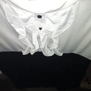 Classic black and white dress