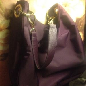 Banana republic hobo shoulder bag plum colored