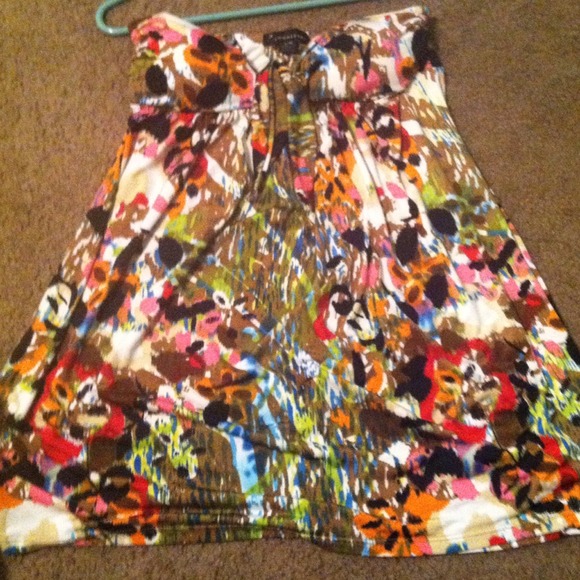 Colorful halter top