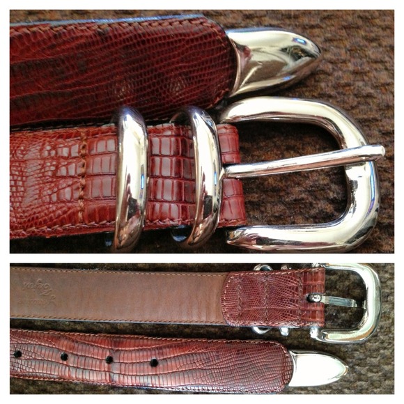 ?<NO LONGER AVAILABLE>?SAKS Tejus Lizard Belt