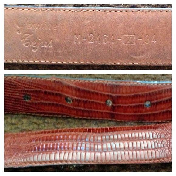 ?<NO LONGER AVAILABLE>?SAKS Tejus Lizard Belt