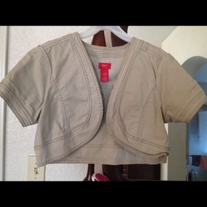 Half jacket beige color.....