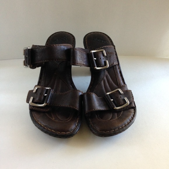 Born Brown Leather Sandals