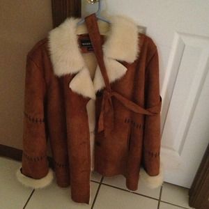 Suede leather jacket