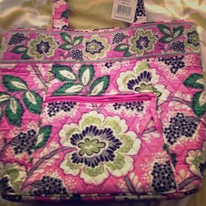 Vera Bradley Three-0 tote Priscilla Pink