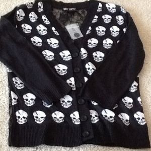 NWT lace back sweater
