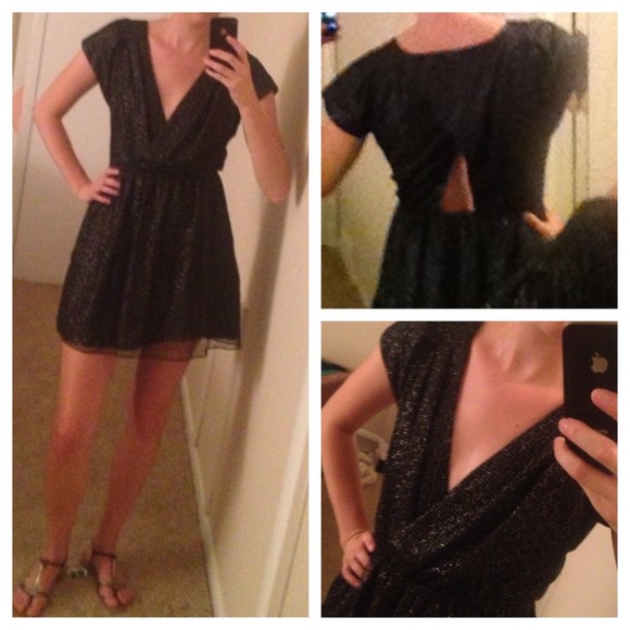 BCBGeneration Black Chiffon Dress