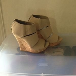 Sale...Tan wedge