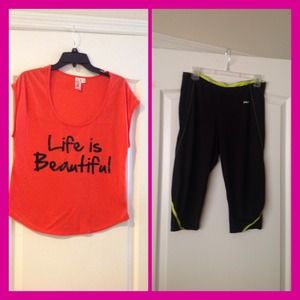 Top/workout pants bundle for amykinm