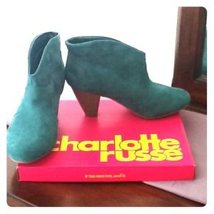 Charlotte Russe booties. Only worn once!