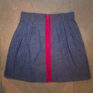 ❌SOLD❌ JACK BB DAKOTA red trim zipper skirt