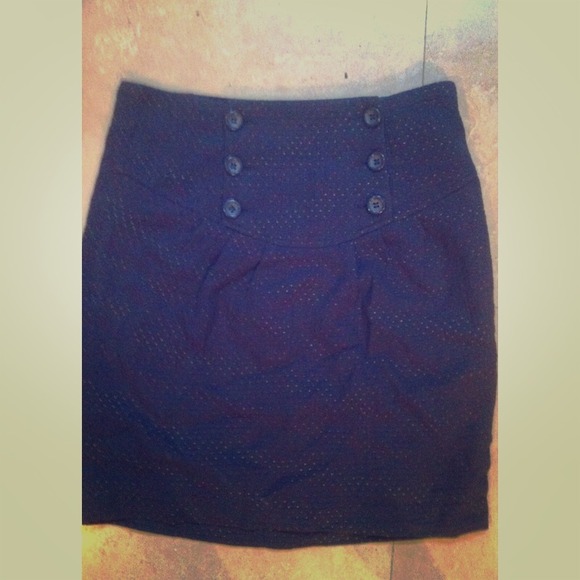 JACK BY BB DAKOTA grey rainbow-dotted skirt SMALL