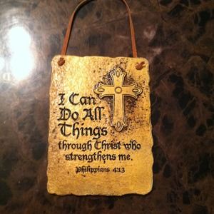I can do all things through Christ wall plaque