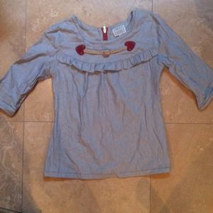 ❌SOLD❌DAINTY JUNE: 3/4 sleeve striped Top